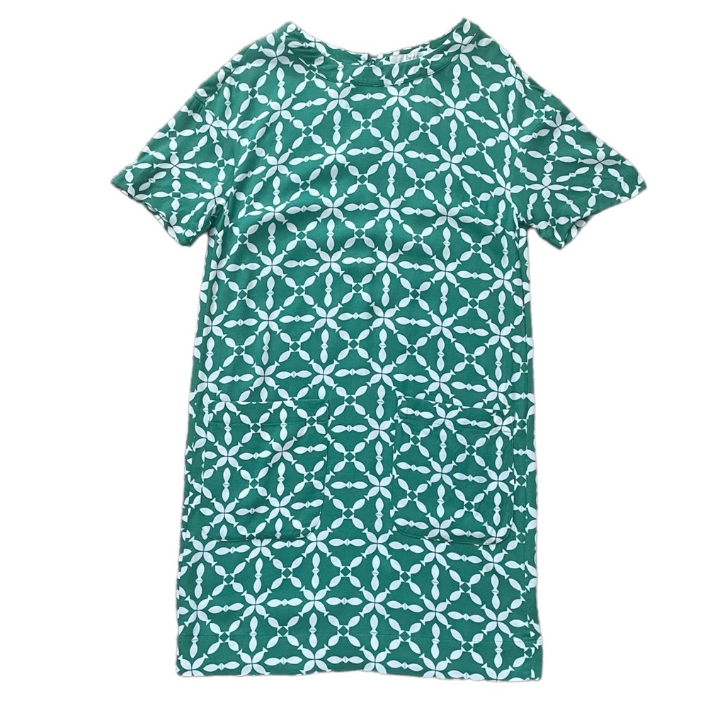 Boden Polly Geometric Fish Shift Dress
